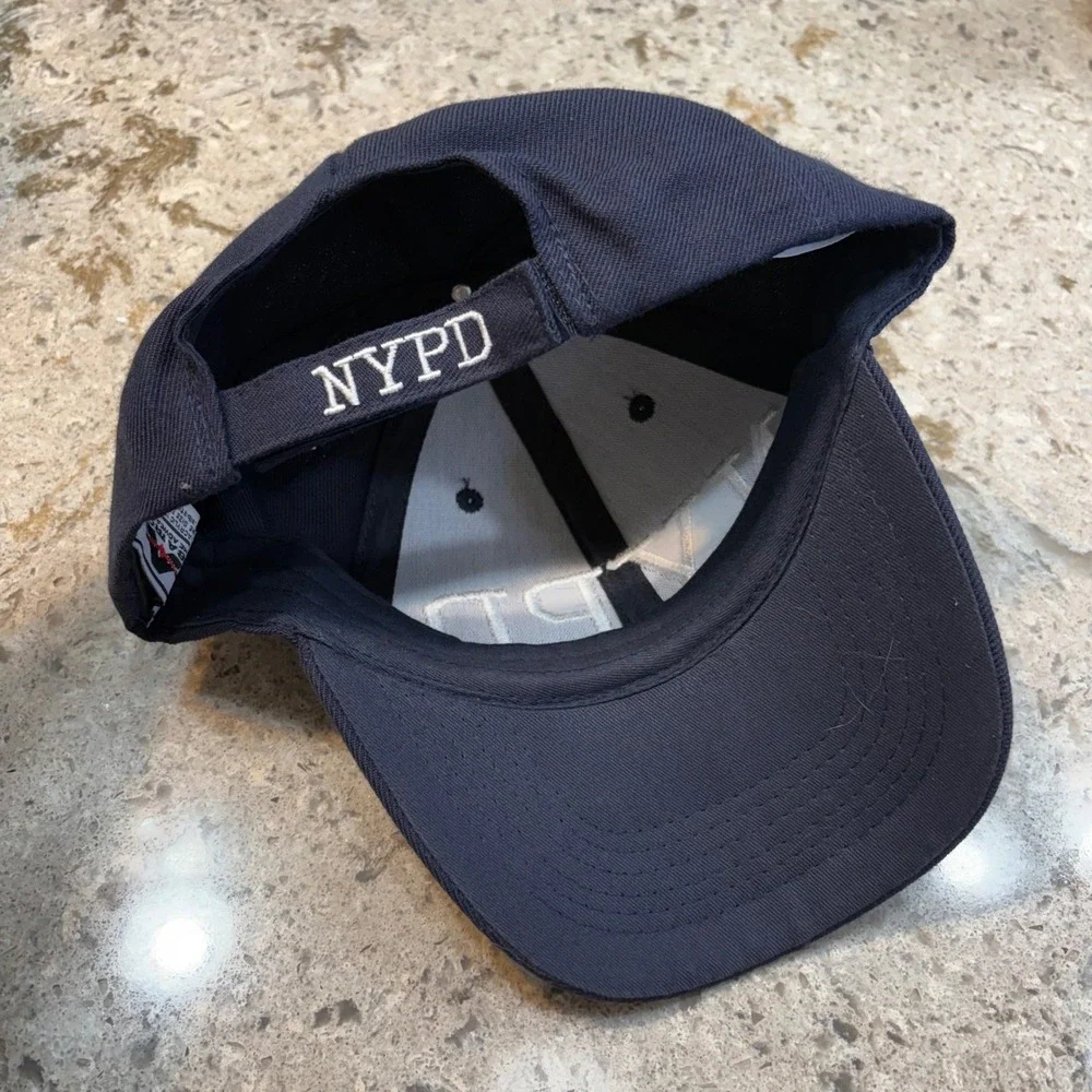 Official NYPD Baseball Cap Alba Tross Navy Blue Embroidered Hat One Size Mens